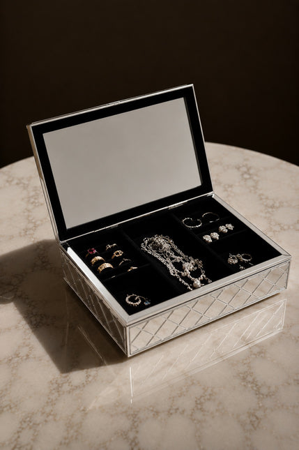Sieradendoos Eichholtz Box Cordo Silver Finish