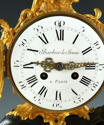Franse Pendule met Olifant — Barbier le Jeune, Parijs, 19e eeuw