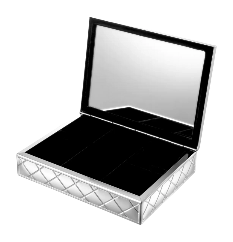 Sieradendoos Eichholtz Box Cordo Silver Finish