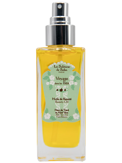 La Sultane de Saba Voyage dans les Îles Beauty Oil – Journey to the Islands – Tiaré & Aloe Vera