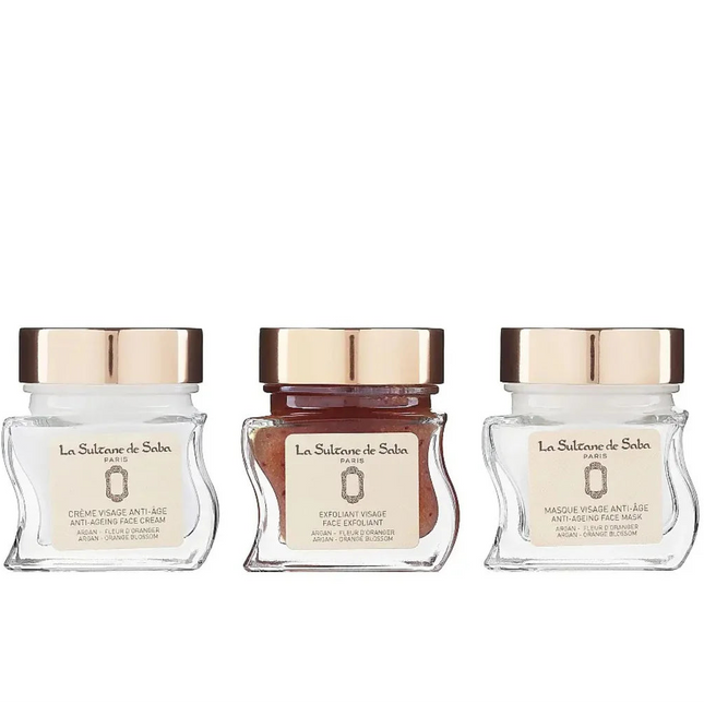 La Sultane de Saba Facial Care Set – Argan & Fleur d’Oranger – Bio Argan & Orange Blossom Facial Care