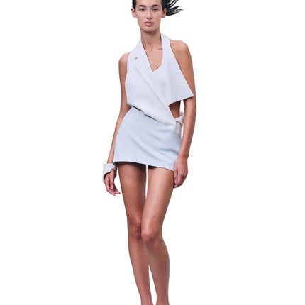 Max Zara Sterck Signature Mini Skirt white