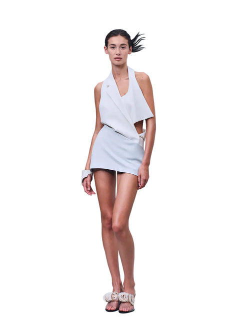 Max Zara Sterck Signature Mini Skirt white