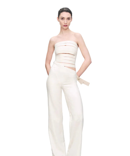 Max Zara Sterck Signature Trouser Heavy Wool white