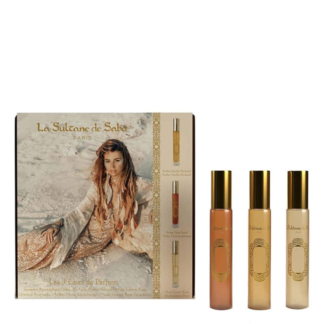La Sultane de Saba Découverte Eau de Parfum Set 3 x 10 ml – Journey to the Spices Route / Journey to the Orient / Journey to the Taj Palace