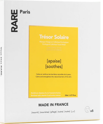 RARE Paris Face Mask 5 Sheets – Trésor Solaire