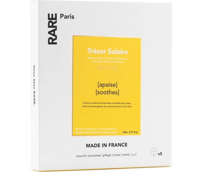 RARE Paris Face Mask 5 Sheets – Trésor Solaire