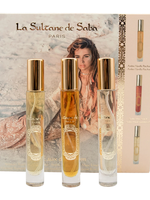 La Sultane de Saba Découverte Eau de Parfum Set 3 x 10 ml – Journey to the Spices Route / Journey to the Orient / Journey to the Taj Palace