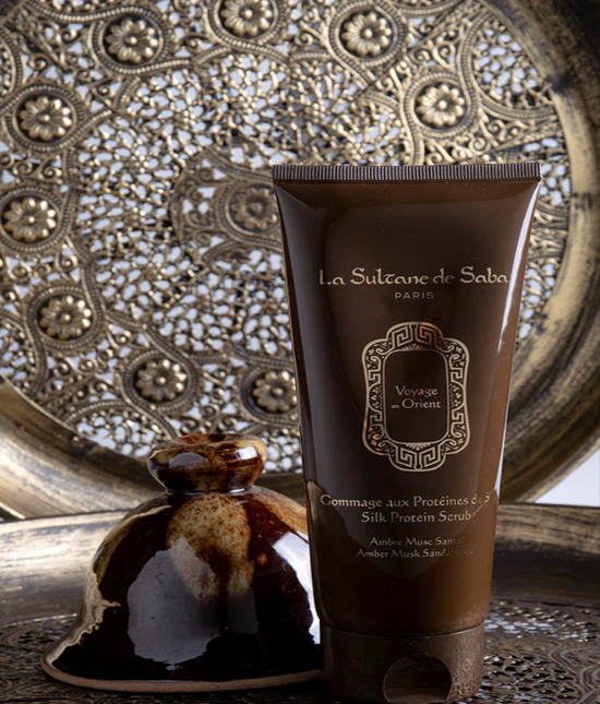 La Sultane de Saba Silk Scrub – Amber & Sandalwood – Journey to the Orient